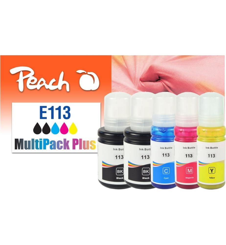 PEACH - Tinte Epson CISS 113 MultiPack+ C/M/Y/2x BK