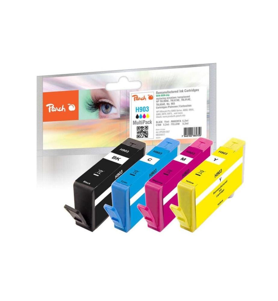 PEACH - Tintenset HP Nr. 903 Multipack BK/C/M/Y