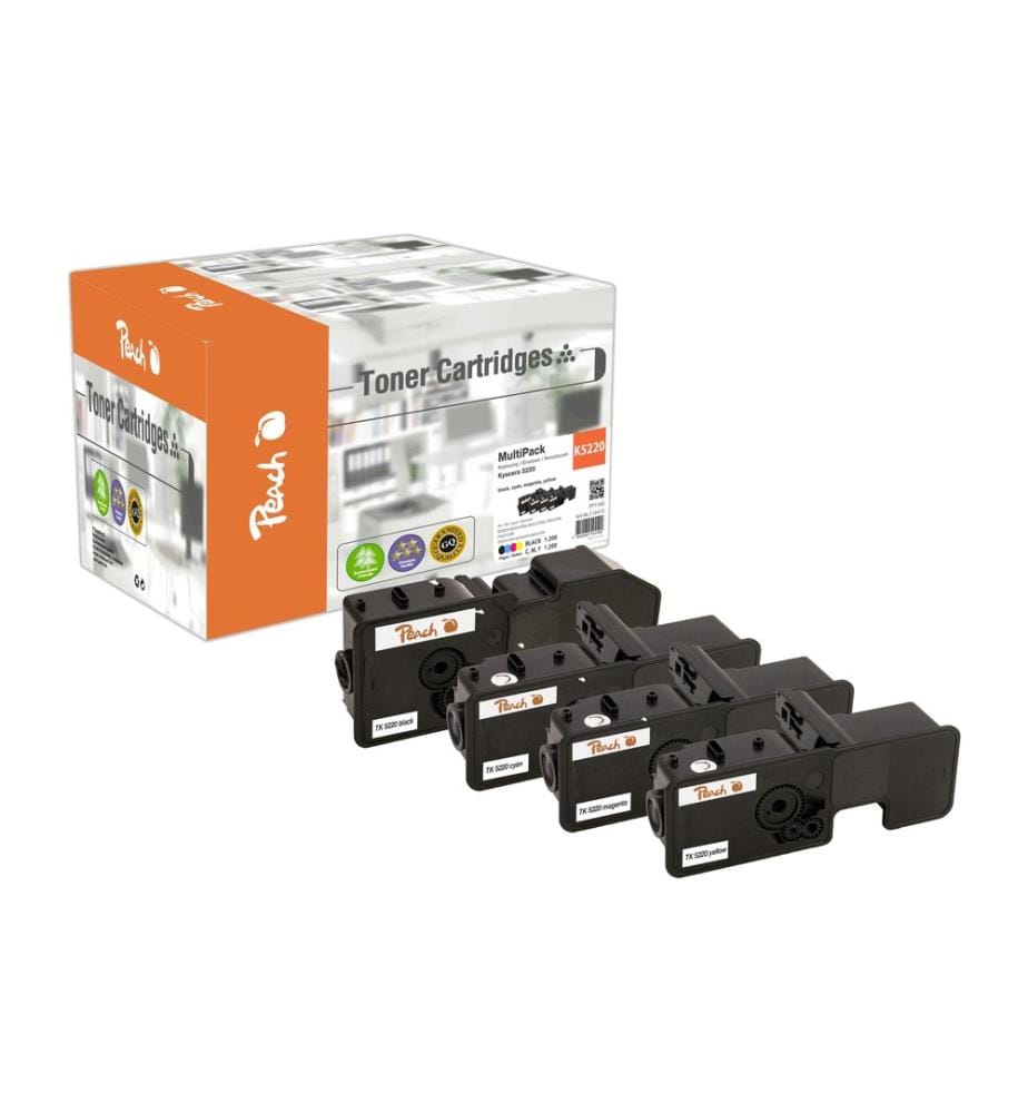 PEACH - Tonerset Kyocera TK-5220 Multipack BK/C/M/Y