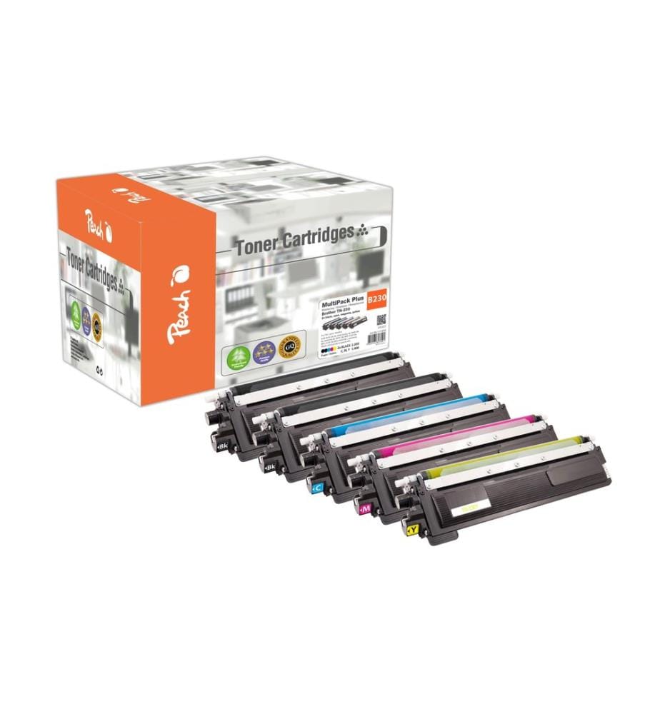 PEACH - Tonerset Brother TN-230 2x Black, 1x Cyan, Magenta, Yellow