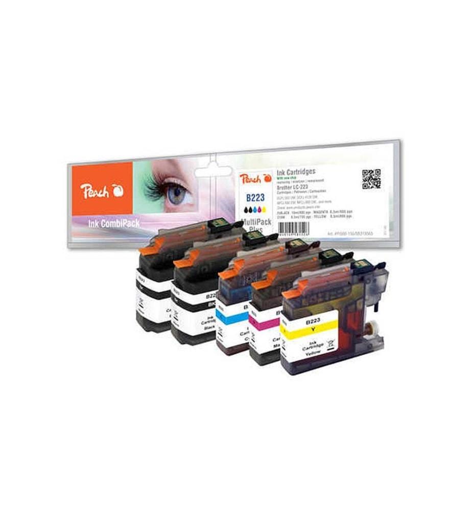 PEACH - Tintenset Brother LC-223 Multipack Plus C, M, Y, 2x BK