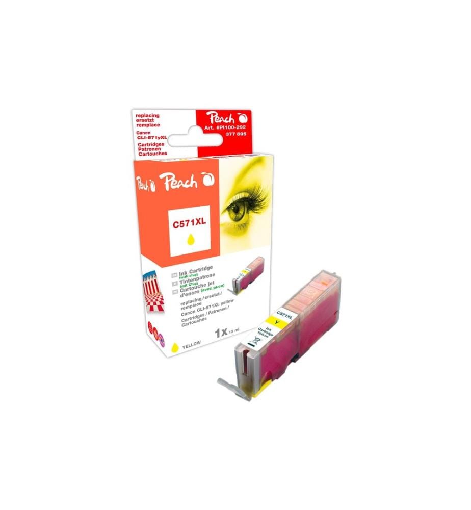 PEACH - Tinte Canon CLI-571XLY Yellow
