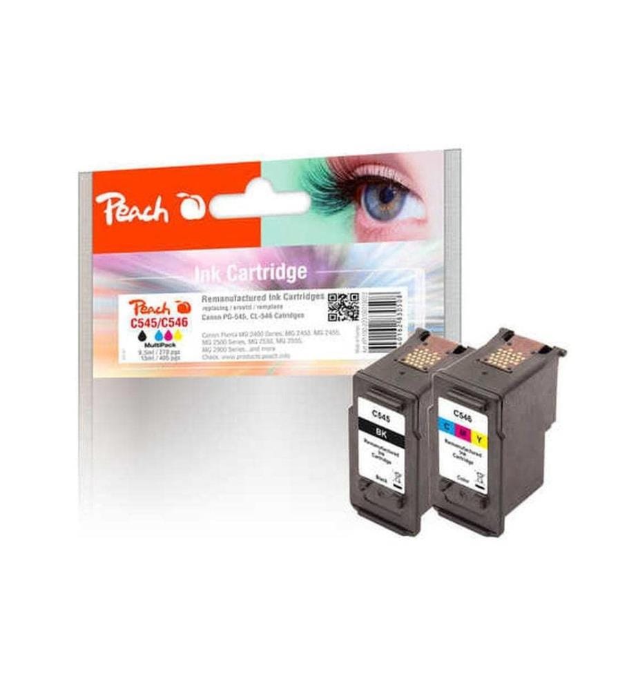 PEACH - Tintenset Canon PG-545 / CL-546 1x BK, 1x Color