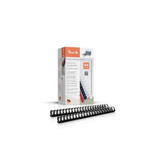 PEACH - Peigne de reliure 32 mm Noir, 50 pièces
