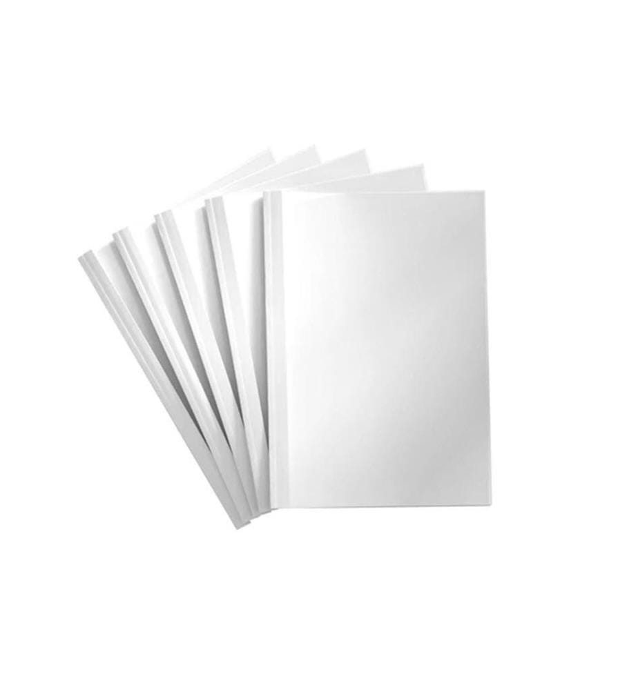 PEACH - Couverture de brochure pour 15 feuilles, 200 g/m², 100 pièces, blanc