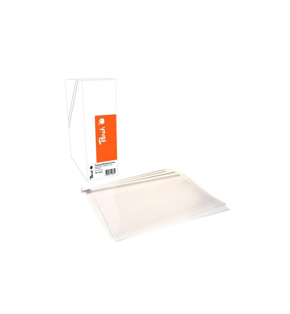 PEACH - Couverture de brochure pour 30 feuilles, 200 g/m², 100 pièces, blanc