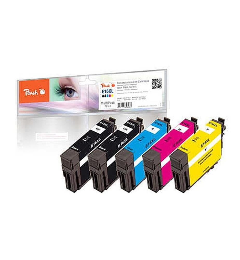 PEACH - Tinte Epson Nr. 16XL (T1636) 2x BK, je 1x Y,M,C
