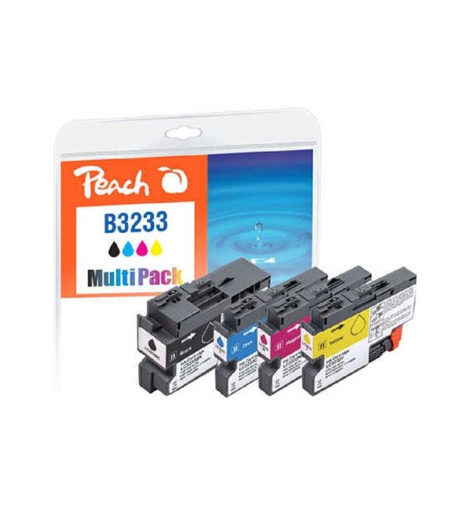 PEACH - Tinte Brother LC-3233 BK, C, M, Y