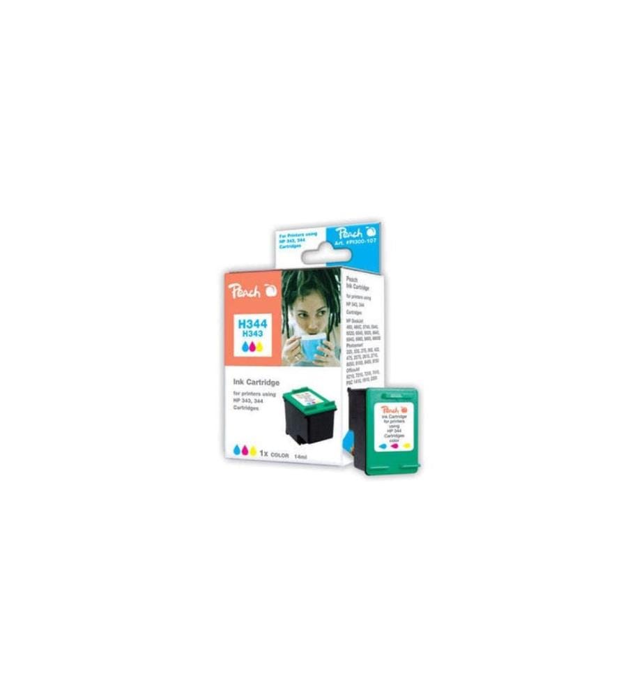 PEACH - Kits d'encre HP Nr. 344 (C9363E) C, M, Y