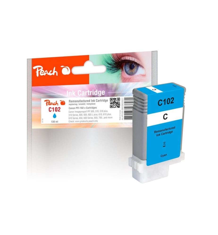 PEACH - Tinte Canon PFI-102 Cyan