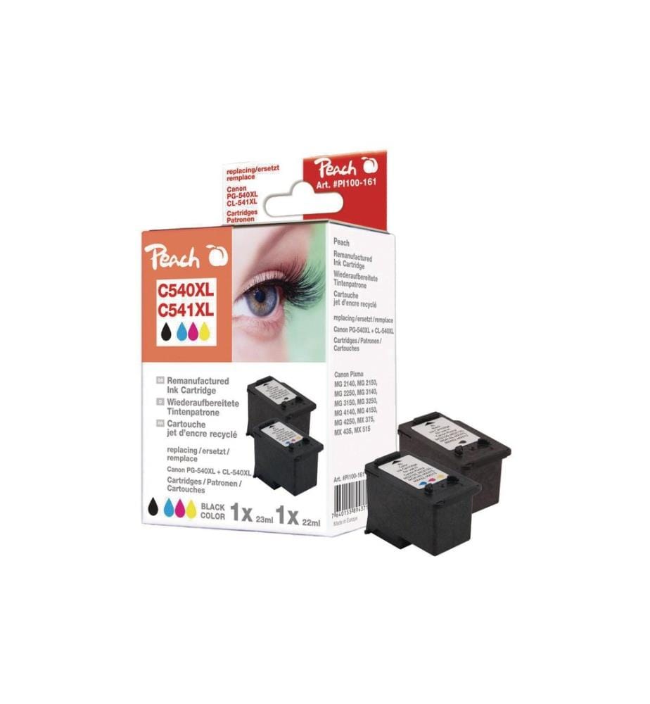 PEACH - Druckkopf Canon PG-540XL / CL-541 BK, C, M, Y
