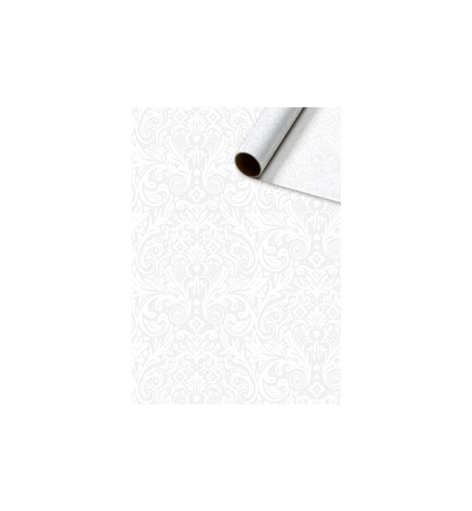 STEWO - Papier de soie Oda 50 cm x 5 m, 30 g/m², blanc/gris