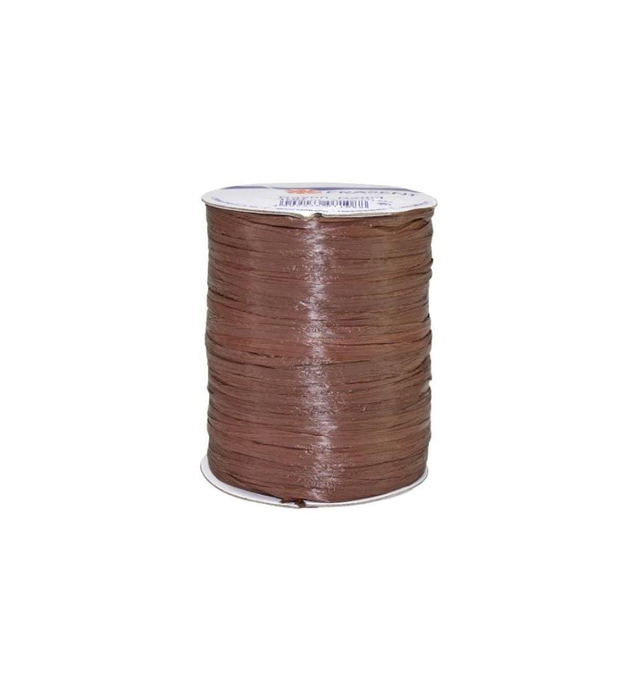 PATTBERG - Geschenkband Raffia Rayon 100 m, Braun