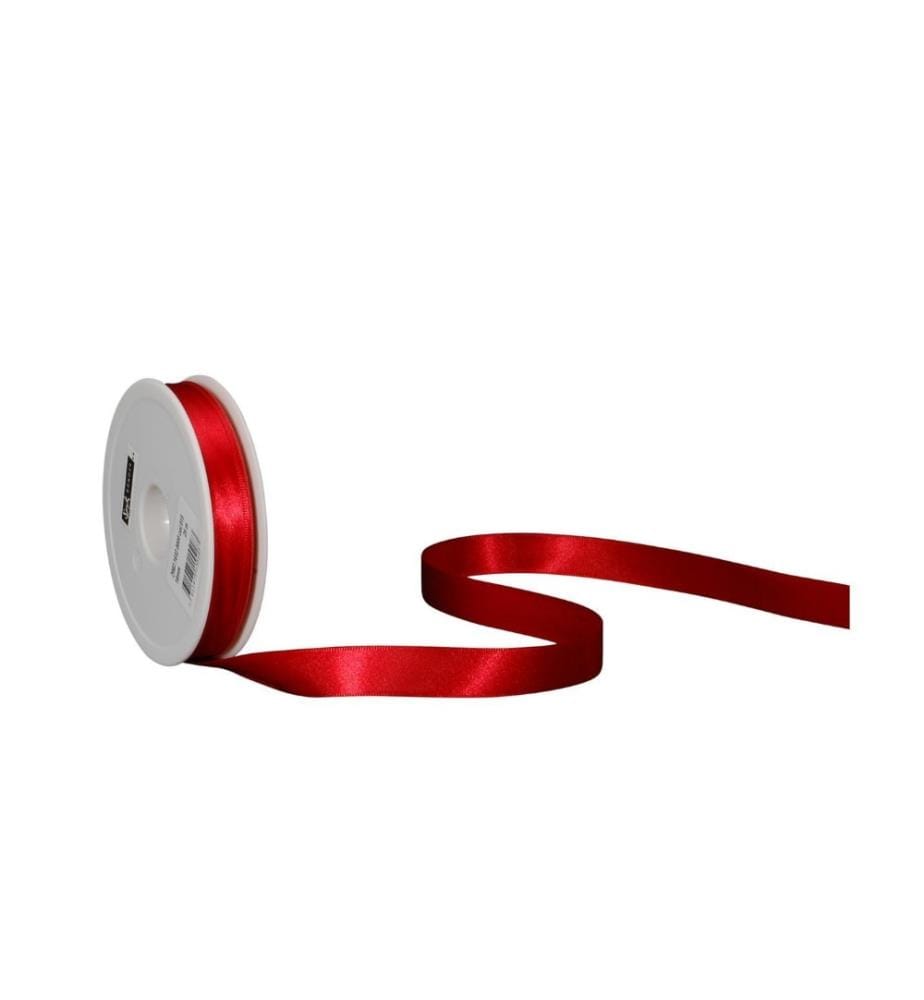 SPYK - Ruban cadeau Satin 16 mm x 25 m, Rouge