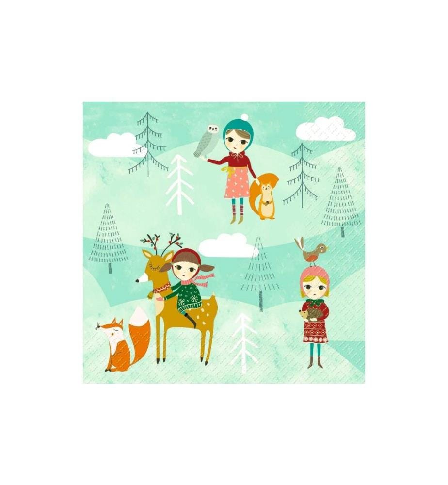 STEWO - Serviettes de Noël Yala 33 x 33 cm, 20 pièces