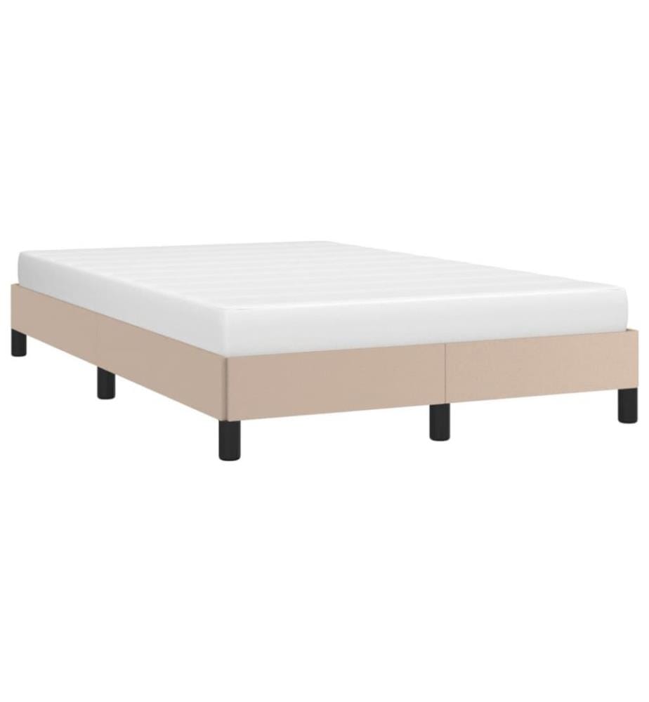 Bettgestell Cappuccino-Braun 120x200 cm Kunstleder