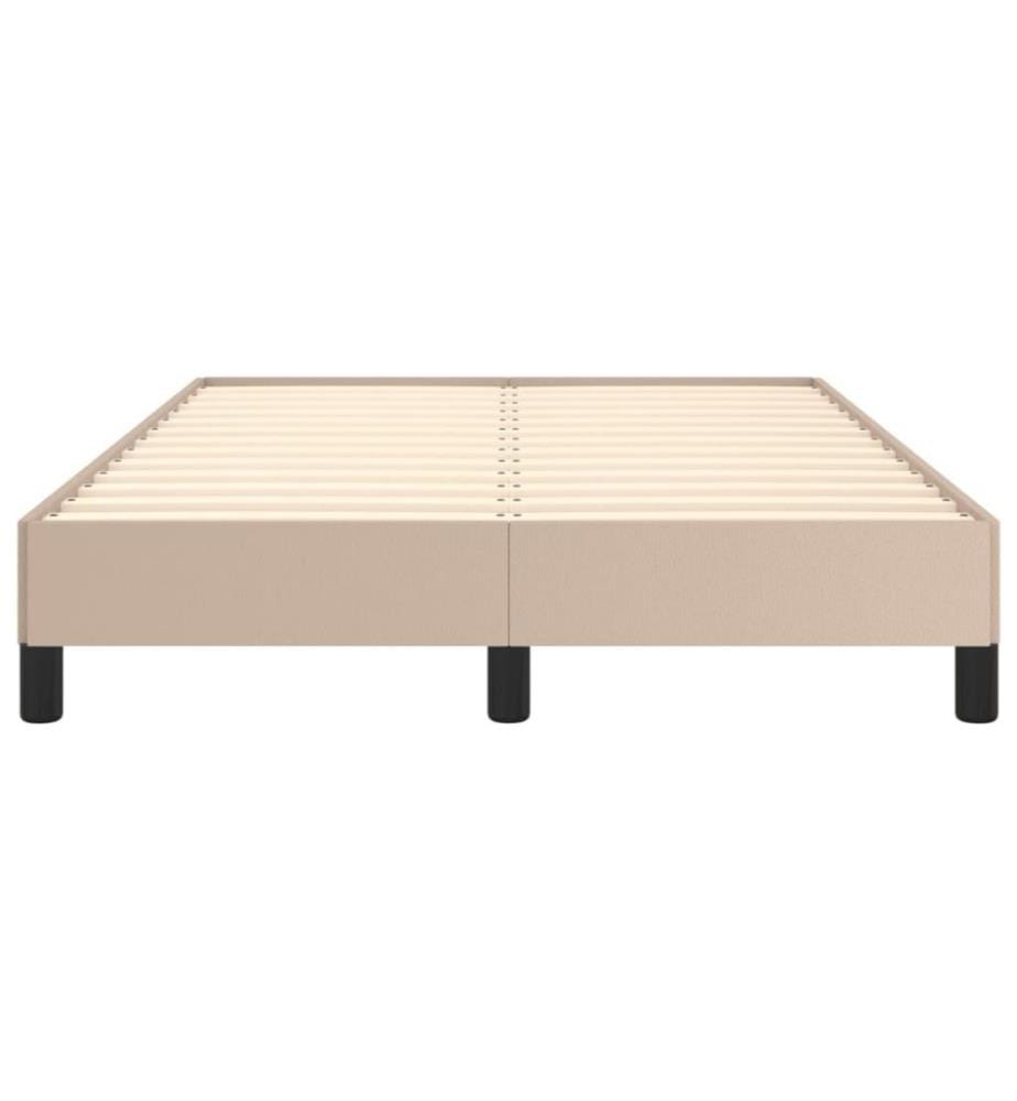 Bettgestell Cappuccino-Braun 120x200 cm Kunstleder
