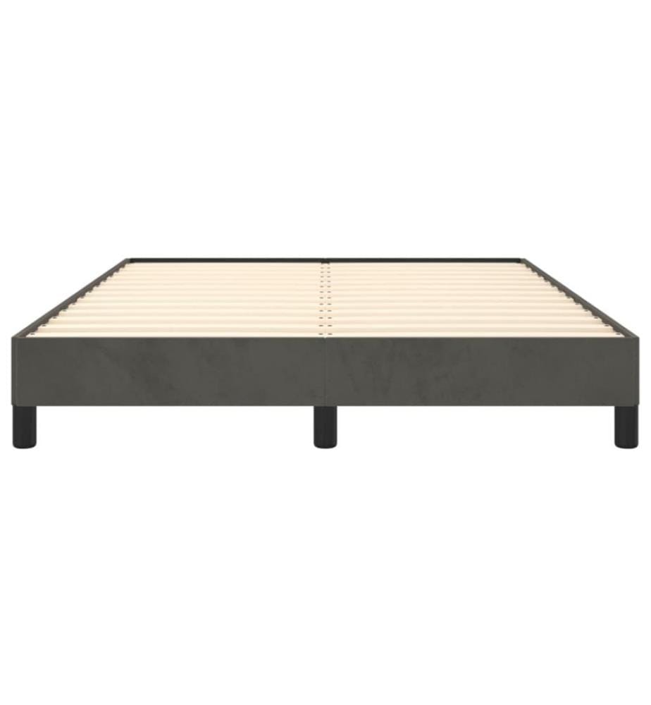 Bettgestell Dunkelgrau 140x190 cm Samt