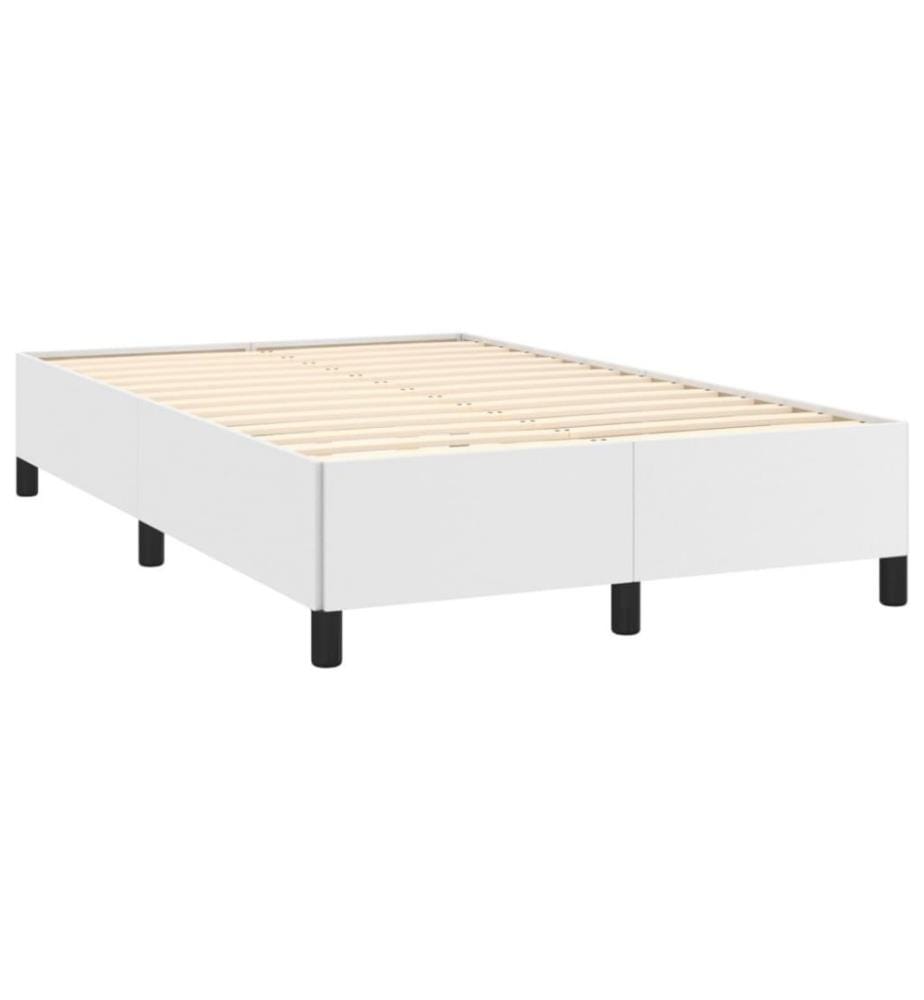 Bettgestell Weiss 120x200 cm Kunstleder