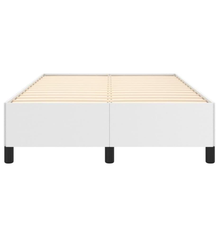 Bettgestell Weiss 120x200 cm Kunstleder