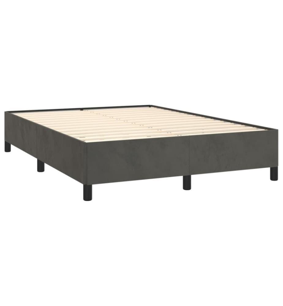 Bettgestell Dunkelgrau 140x190 cm Samt