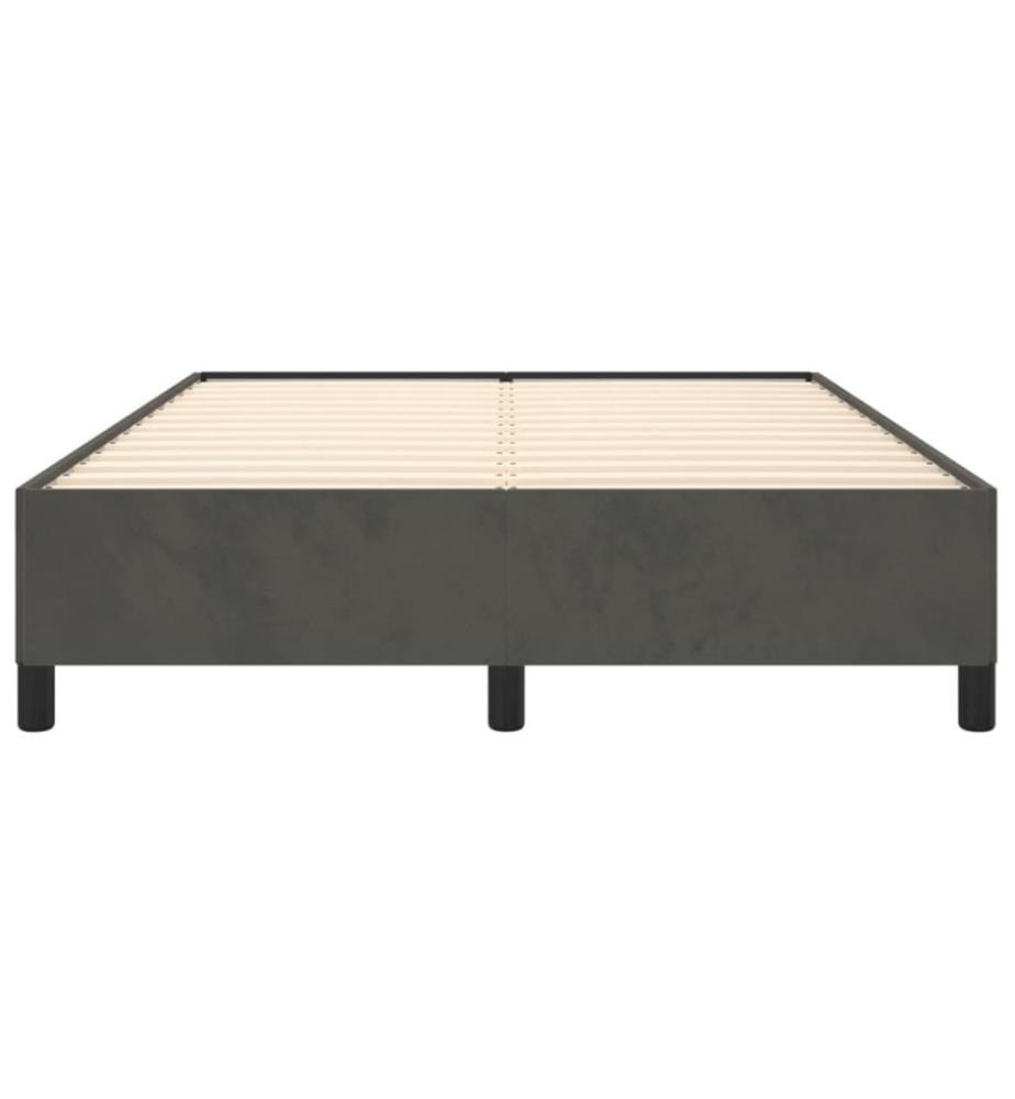 Bettgestell Dunkelgrau 140x190 cm Samt