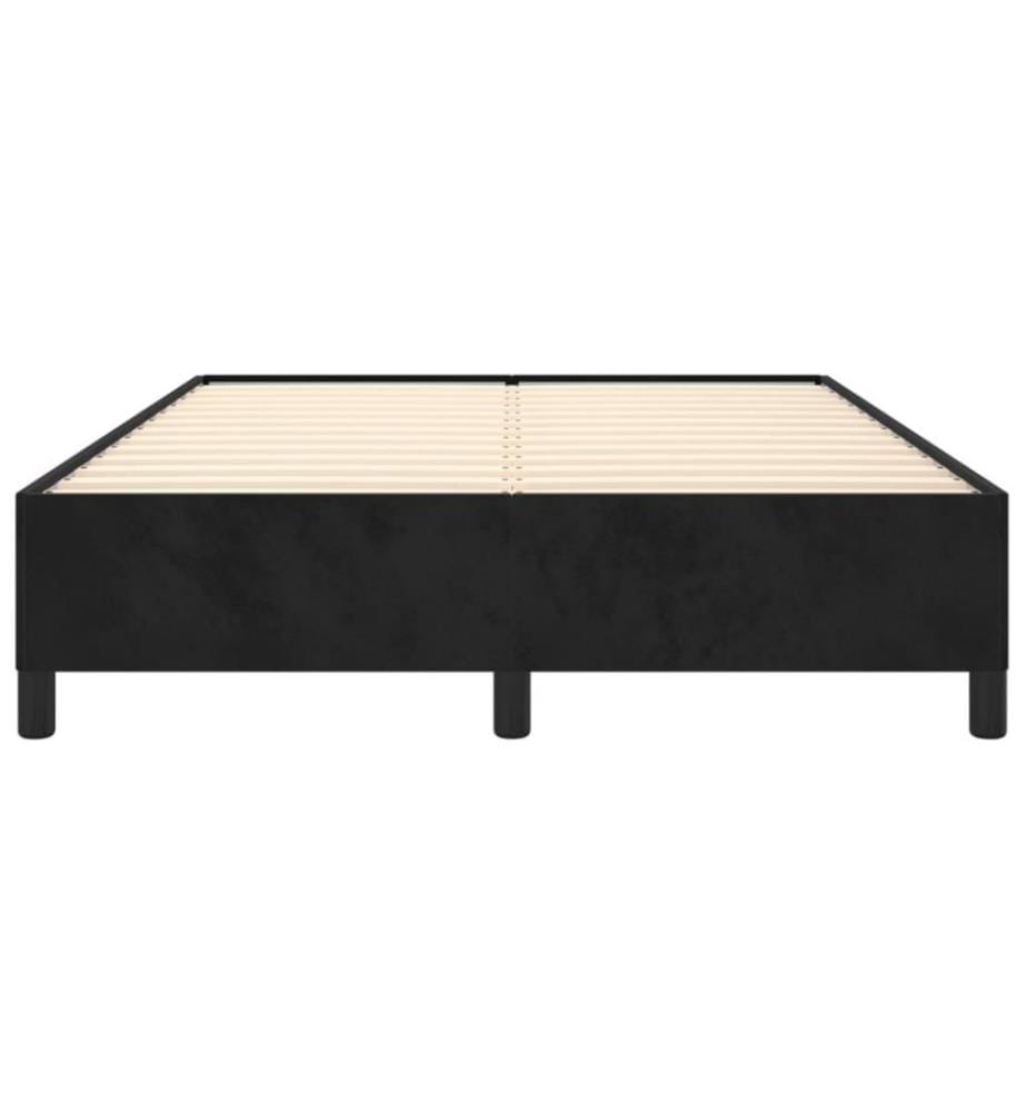 Bettgestell Schwarz 140x190 cm Samt