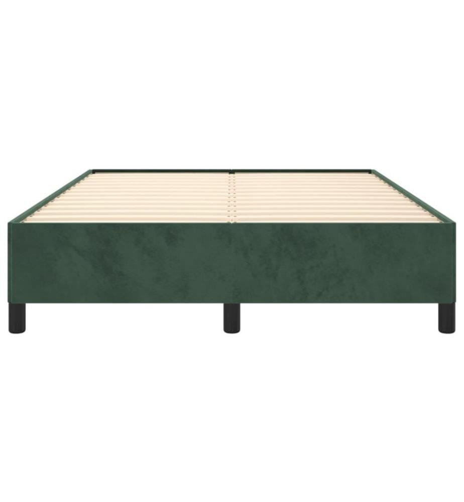 Bettgestell Dunkelgrün 140x190 cm Samt
