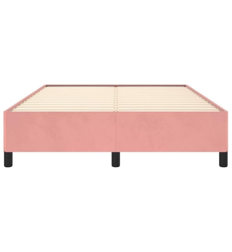 Bettgestell Rosa 140x200 cm Samt