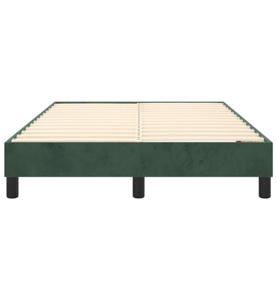 Boxspringbett Dunkelgrün 120x200 cm Samt