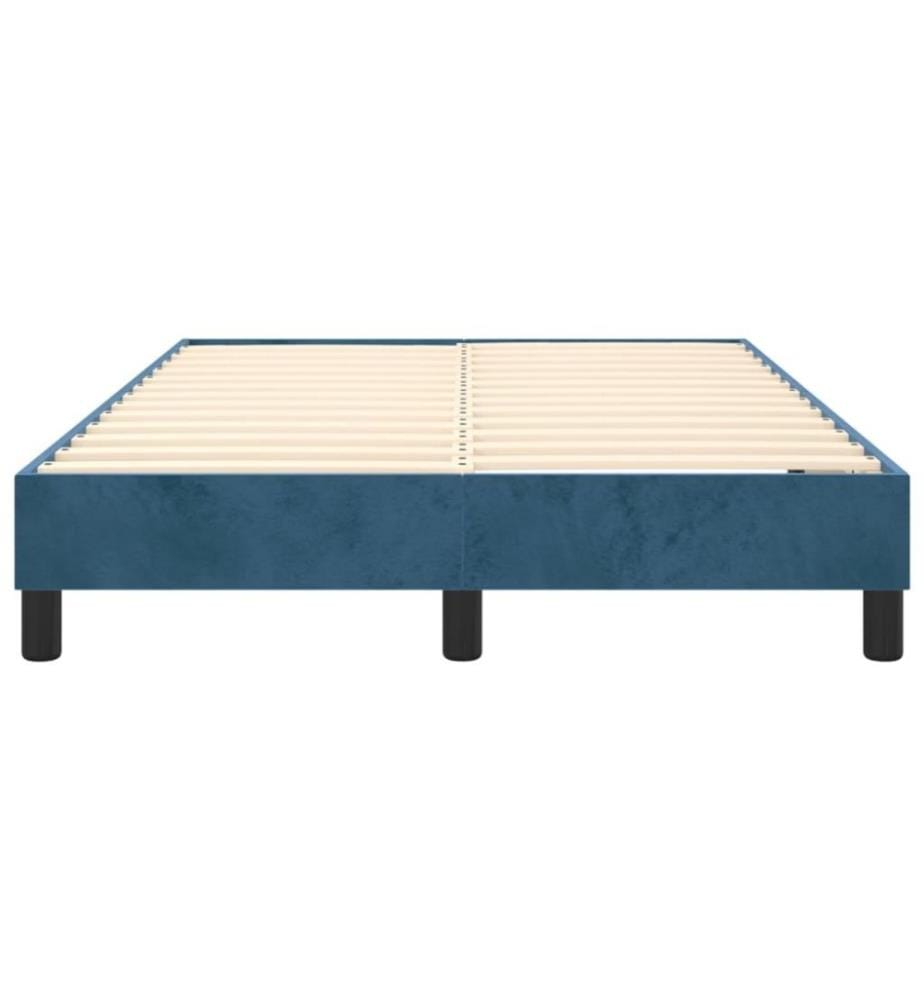 Boxspringbett Dunkelblau 120x200 cm Samt