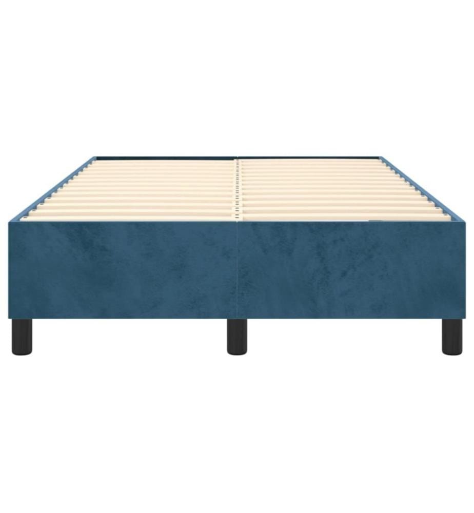 Boxspringbett Dunkelblau 120x200 cm Samt