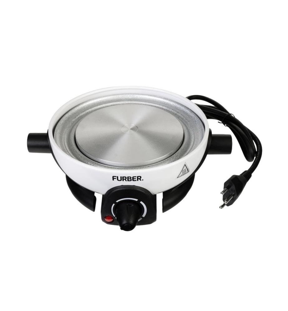 FURBER - Set à fondue Alpy 9 Pièce/s, Noir/Blanc