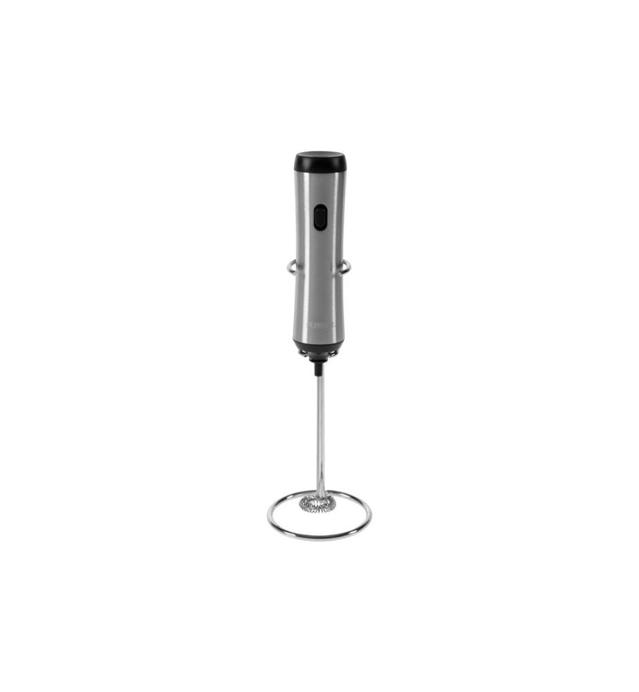 FURBER - Milchschäumer USB-C mit Standfuss, Edelstahl