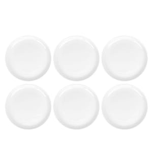 FURBER - Frühstücks- & Dessertteller Ø 21 cm, 6 Stück, Weiss
