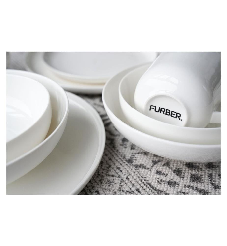 FURBER - Tasse 400 ml, 6 pièces, Blanc