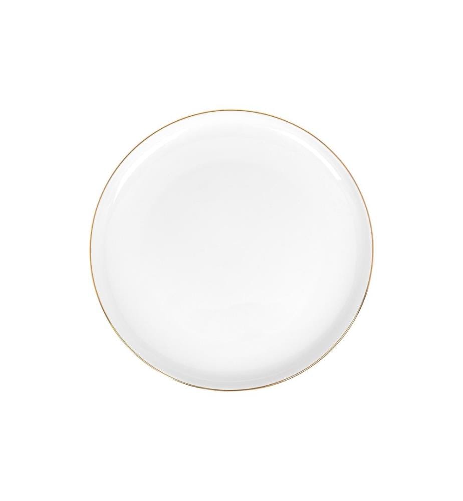 FURBER - Set d'assiettes 20 pièces, blanc/or