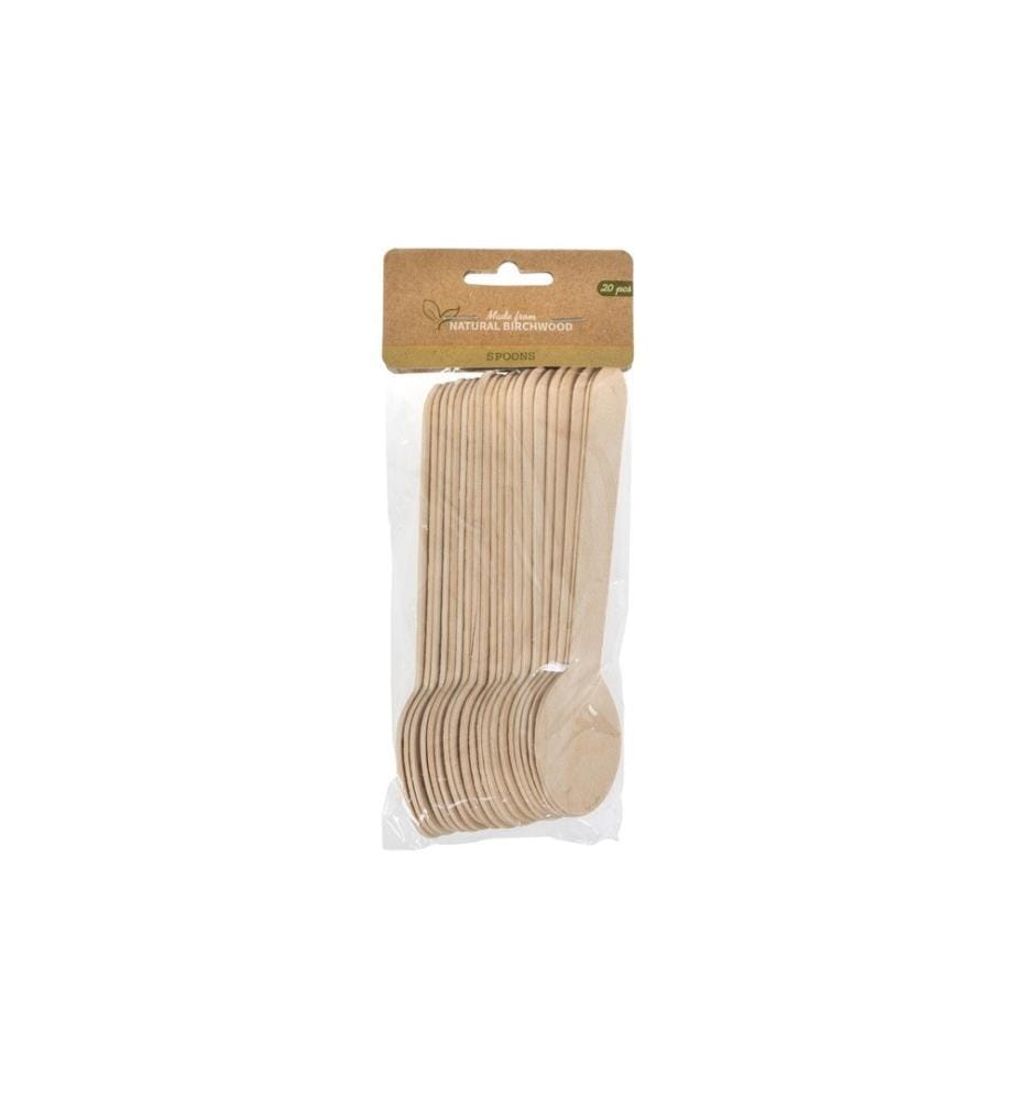 FURBER - Cuillères jetables 20 pièces Brun