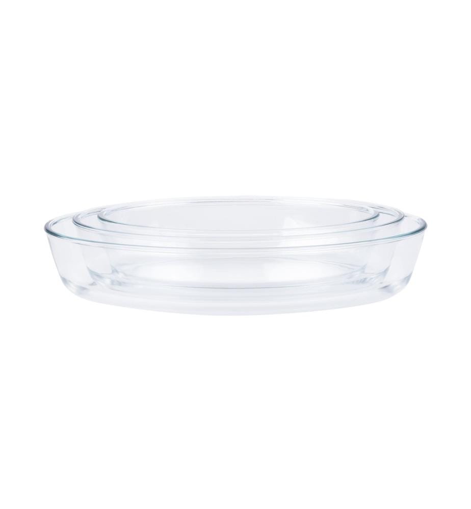 FURBER - Auflaufform-Set Glas, 3, Stück, Oval