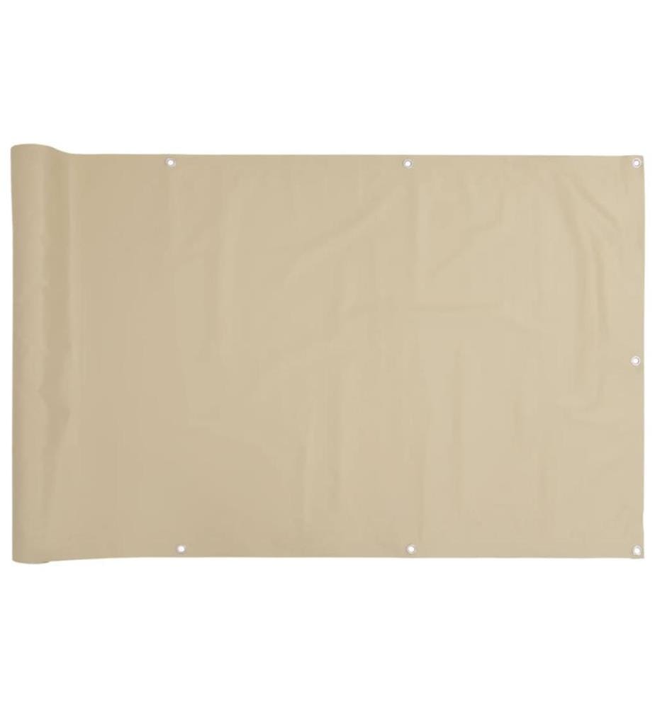 Écran de balcon Beige 90x300 cm Tissu Oxford