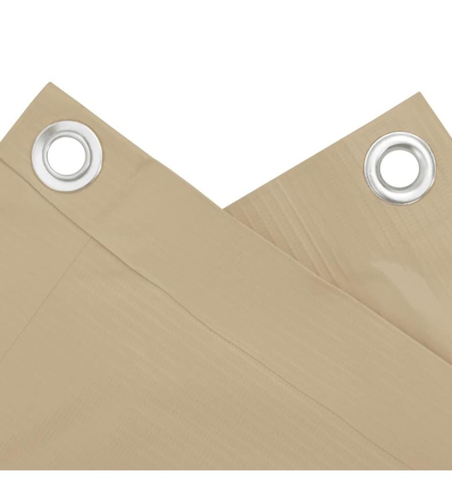 Écran de balcon Beige 90x300 cm Tissu Oxford