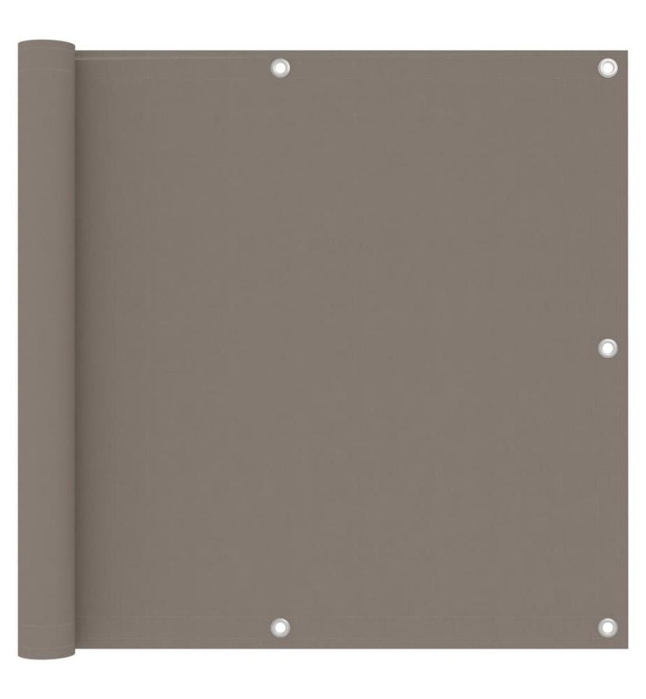 Écran de balcon Taupe 90x600 cm Tissu Oxford