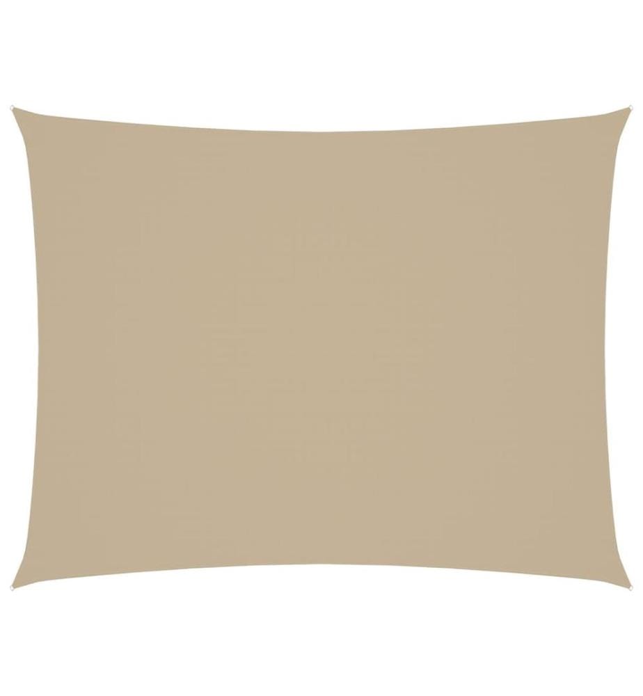 Voile de parasol tissu oxford rectangulaire 2,5x3,5 m beige