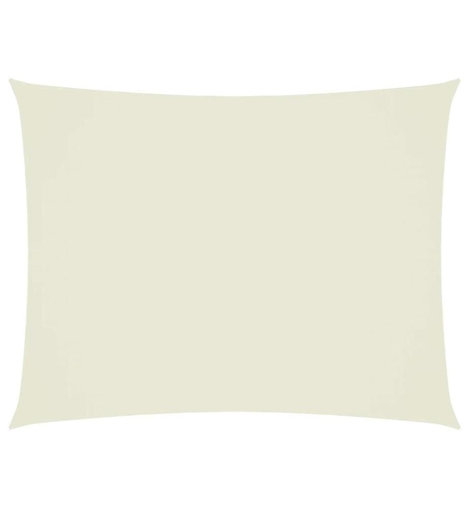 Voile d'ombrage tissu oxford rectangulaire 3x6 m crème