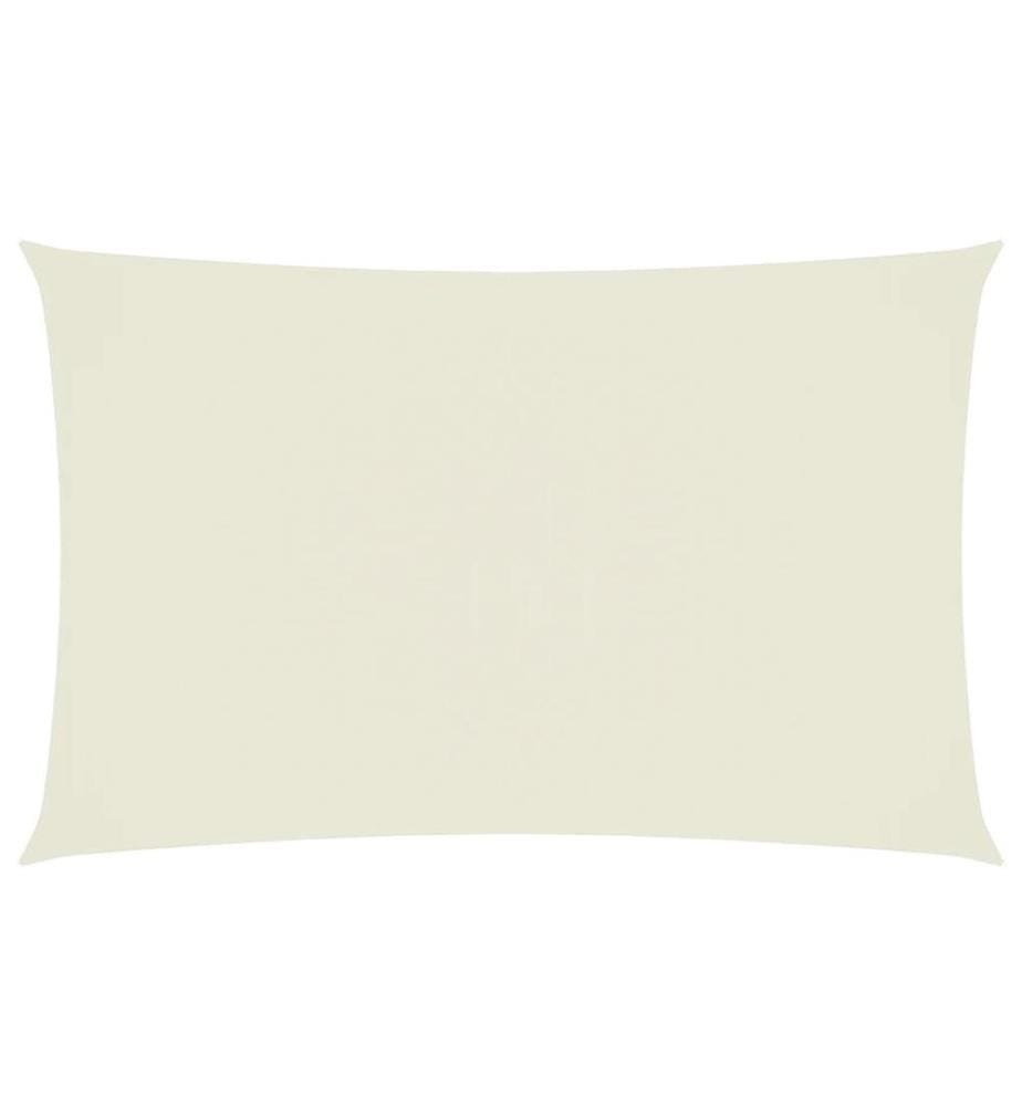 Voile de parasol tissu oxford rectangulaire 4x7 m crème