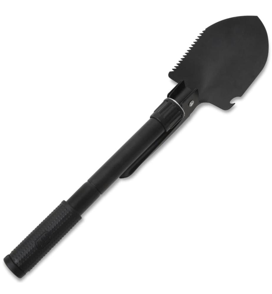 Klappspaten Karbonstahl Schwarz