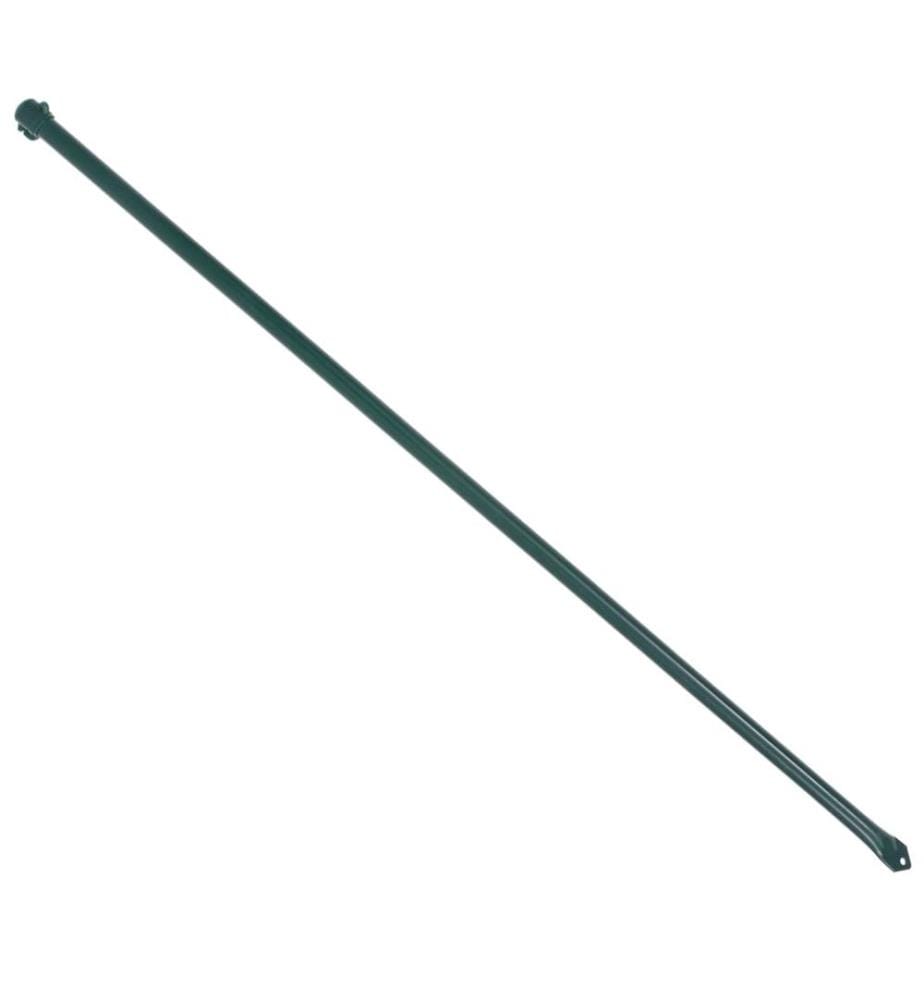 Pflanzstäbe 10 Stk. 1 m Metall Grün