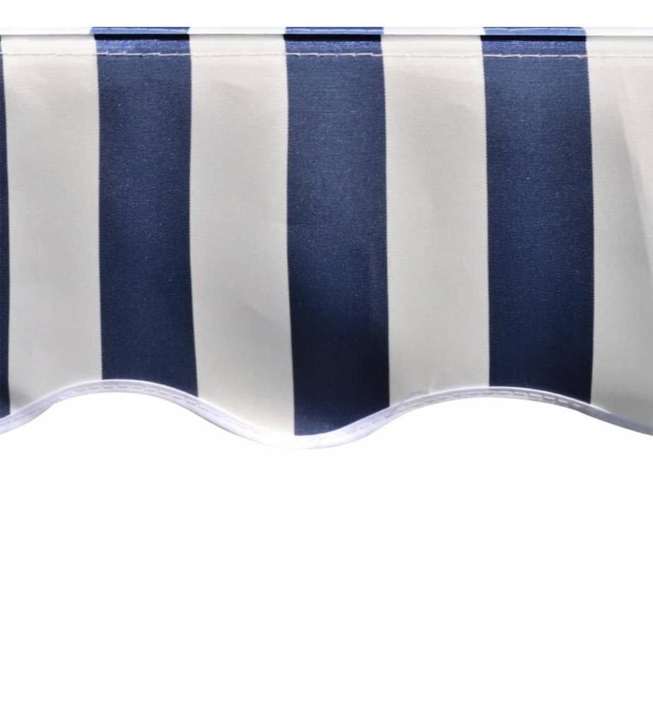 Markisenbespannung Canvas Blau & Weiss 350x250 cm