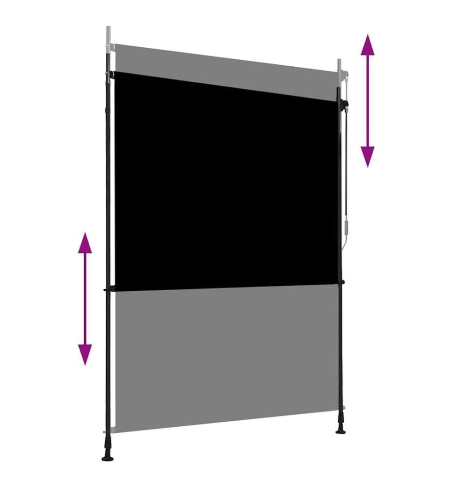 Store roulant d'extérieur 150 x 270 cm Anthracite