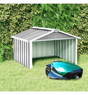 Abri pour robot de jardin 92x97x63 cm Acier galvanisé Gris